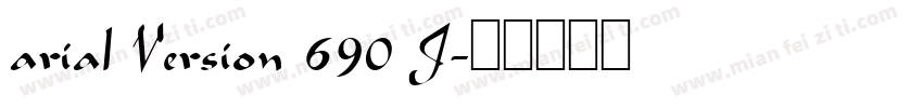 arial Version 690 J字体转换